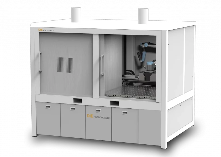 Roboterzelle für Roboter und Cobots mit einem Universal Robots