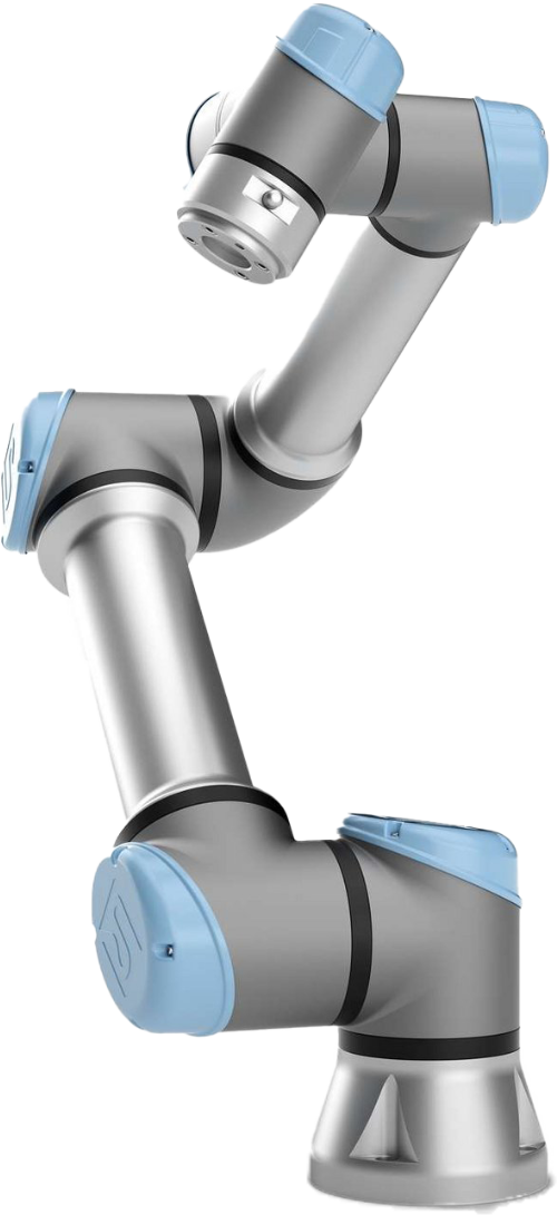 Ein UR5e Cobot von der Firma Universal Robots.